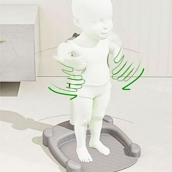 BAIGNOIRE BEBE DOUCHE "BabySaurus" rose avec maintien