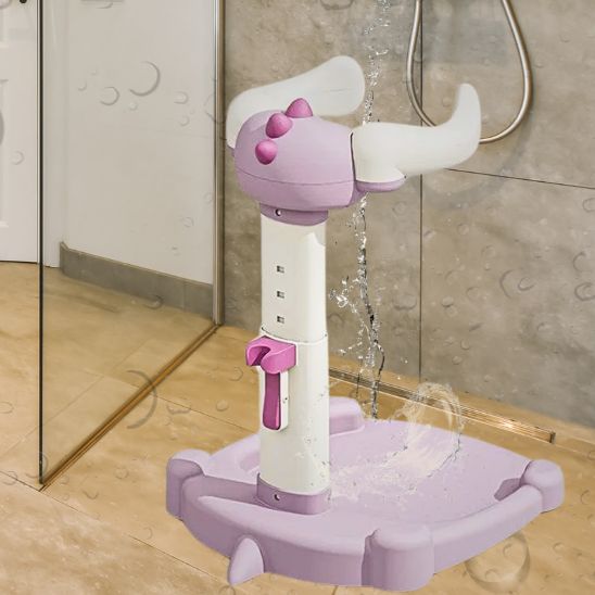 BAIGNOIRE BEBE DOUCHE "BabySaurus" rose