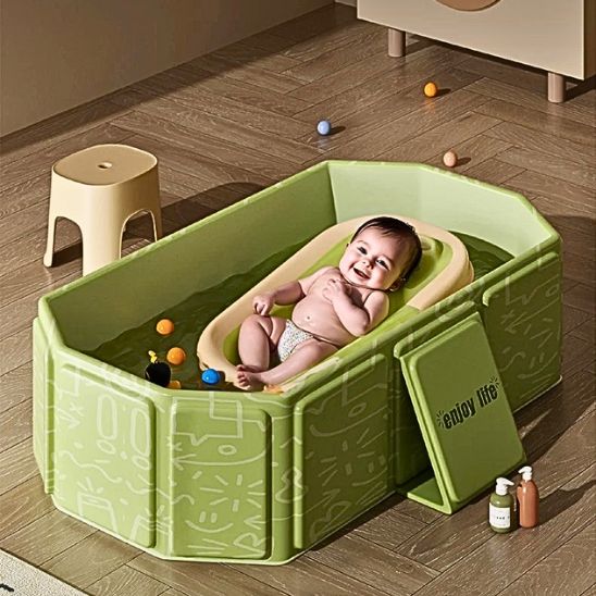 Baignoire bébé pliable | ZenBath™ avec support de bain