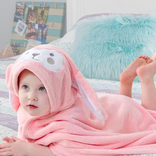 Cape de bain bébé | Sortie de bain douillette enveloppante