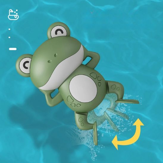 Jouet de bain enfant grenouille magique fait les mouvements avec ses pieds