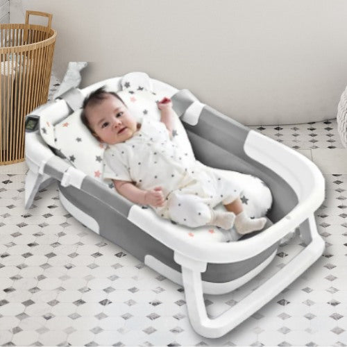 Baignoire bébé gris ajustable