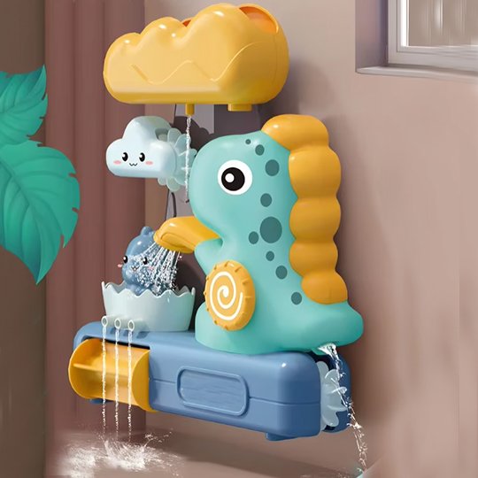 Jouet de bain pour bébé stimulant l’éveil sensoriel et la motricité fine.