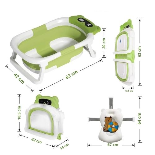Baignoire Bébé Pliante SmartTemp™ caractéristique
