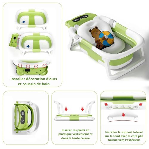 Baignoire Bébé Pliante SmartTemp™ critère