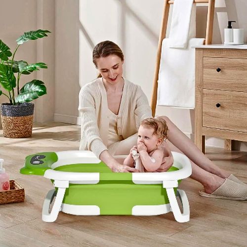 Baignoire Bébé Pliante SmartTemp™ tranquillité