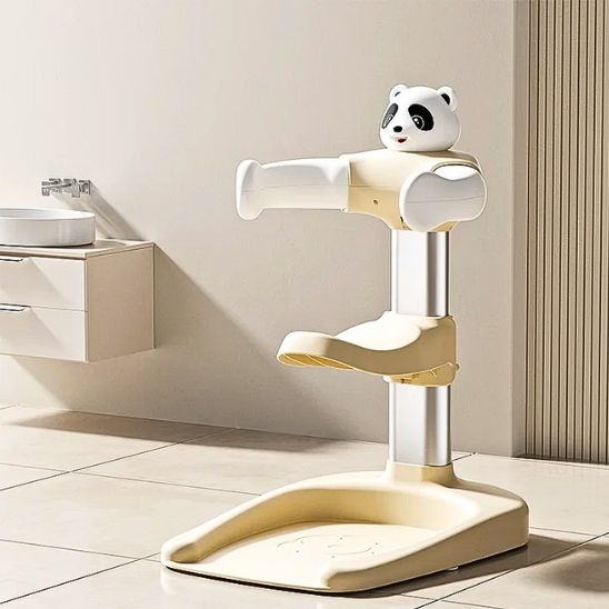 Support bébé pour douche style PANDA biege