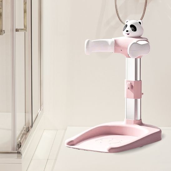 Support bébé pour douche style PANDA ROSE 2 ans plus