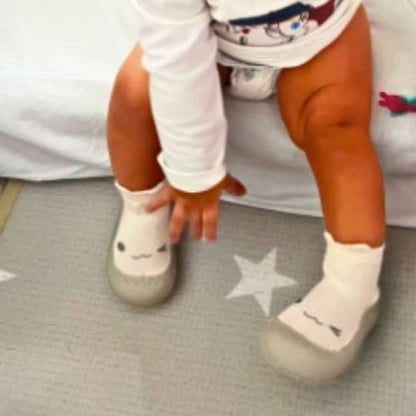 CHAUSSURE BÉBÉ SOUPLE ANTIDÉRAPANTE BLANCHE