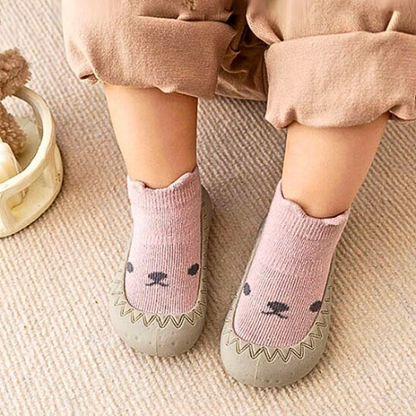 CHAUSSURE-BEBE-SOUPLE-ANTIDERAPANTE-ROSE