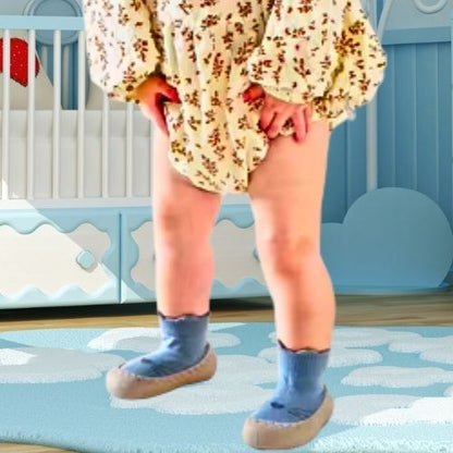 CHAUSSURE BÉBÉ SOUPLE ANTIDÉRAPANTE BLEU