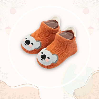 Chaussette antidérapante bébé Stepy™ motif koala – maintien doux et stabilité à chaque pas