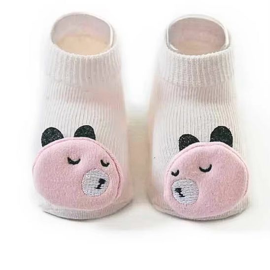 Ensemble de chaussette antidérapante ZooDoux™ cochon – coton bio