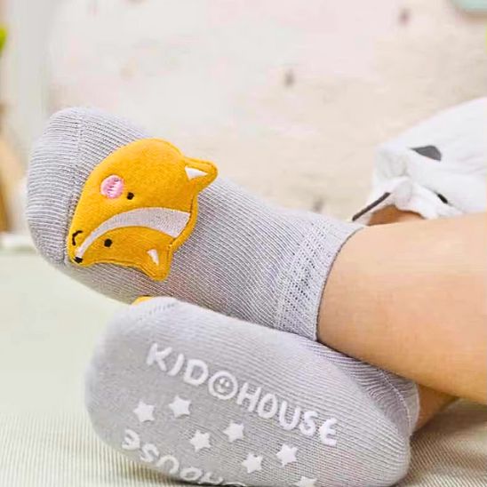 Chaussette antidérapante bébé ZooDoux™ respirante
