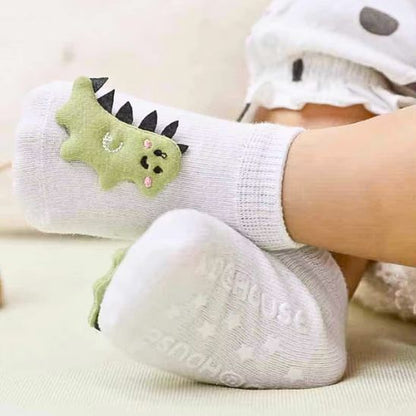 Chaussettes antidérapantes bébé ZooDoux™ confortables et respirantes