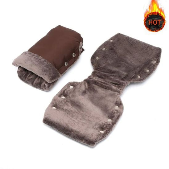 Pair de gant pour poussette : MainChaudine chaud