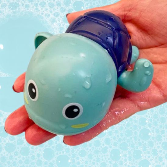 Jouet de bain bébé totue la nageuse bleu