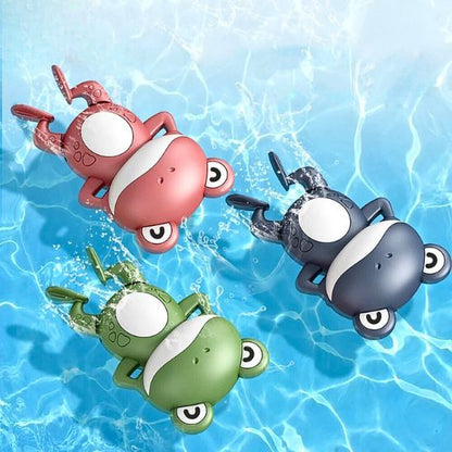 Trois couleurs de jouet de bain enfant grenouille magique