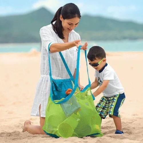 Sac pour ranger les jouets plage