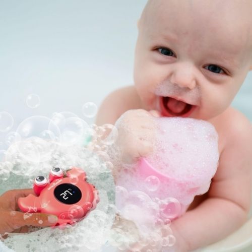 Thermometre bain bébé ThermoS plash-crabe