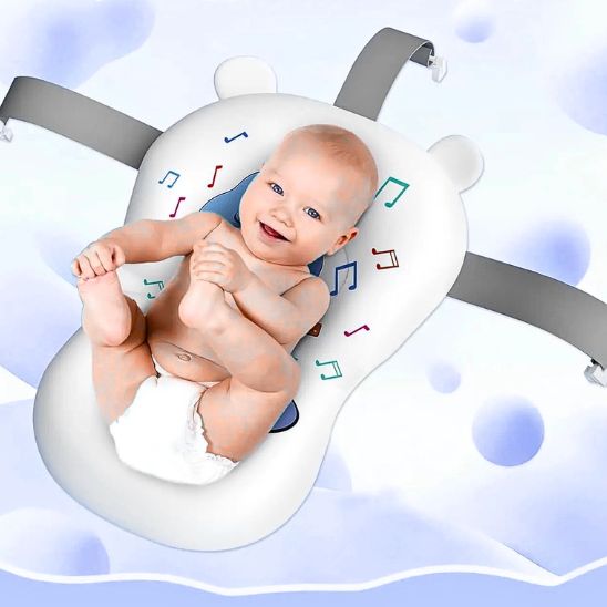 Baignoire bébé pliable bluetlity™ avec tapis