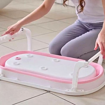 Baignoire bébé rose pliable