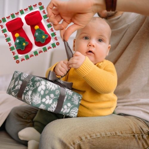 chaussette-bebe-noel-sapin