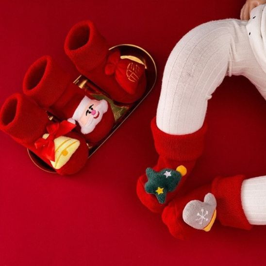 Variété de chaussette Noël bebe 