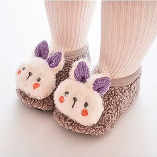 Chausson bebe MiniHug™ violet avec semelle antidérapante