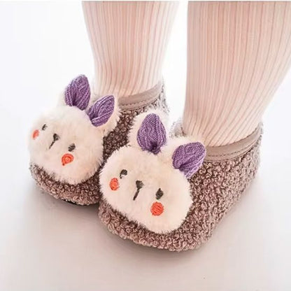 Chausson bebe MiniHug™ violet avec semelle antidérapante