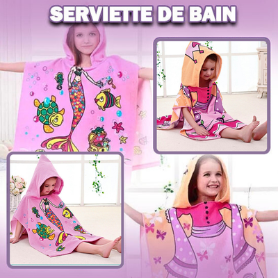 poncho-de-bain-rose