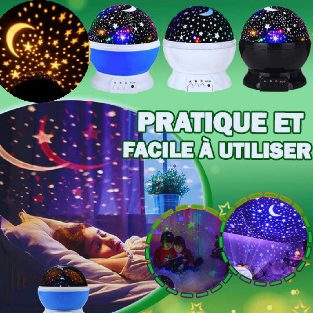 Veilleuse Bébé Projection Plafond | Rêve Etoilé™