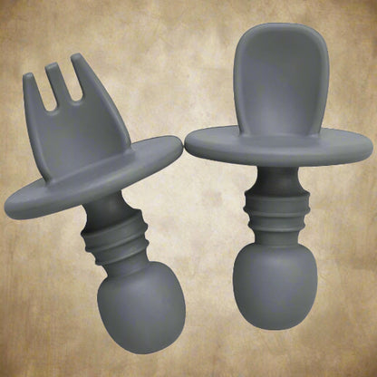 Cuillère bébé CuttieSpoon™ grise
