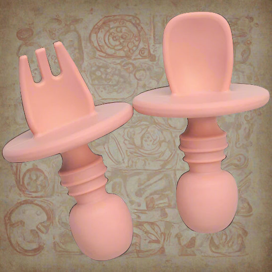 Cuillere bebe CuttieSpoon™ rose