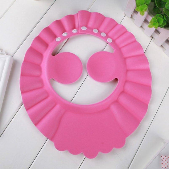 Visière de bain bébé ShampooCap™ rose