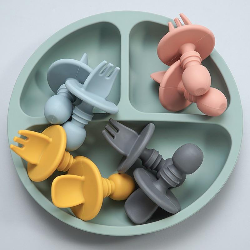 CuttieSpoon™ | Cuillère et fourchette pour bébé | Maman - youdelbaby