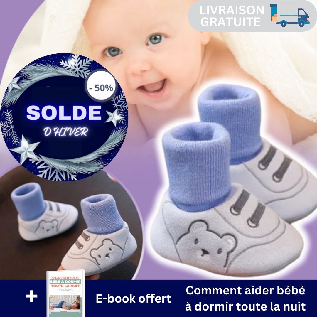 "Step-in Style" ™ : Chaussures & Chaussons 2 en 1 pour Bébé - youdelbaby